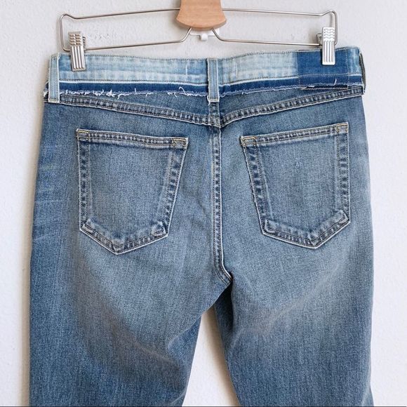 AMO Revolve two tone distressed skinny crop jeans - Picture 7 of 8